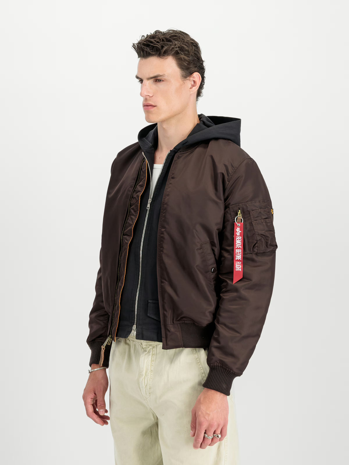 Alpha Industries MA-1 Hunter Brown Bomber Jacket