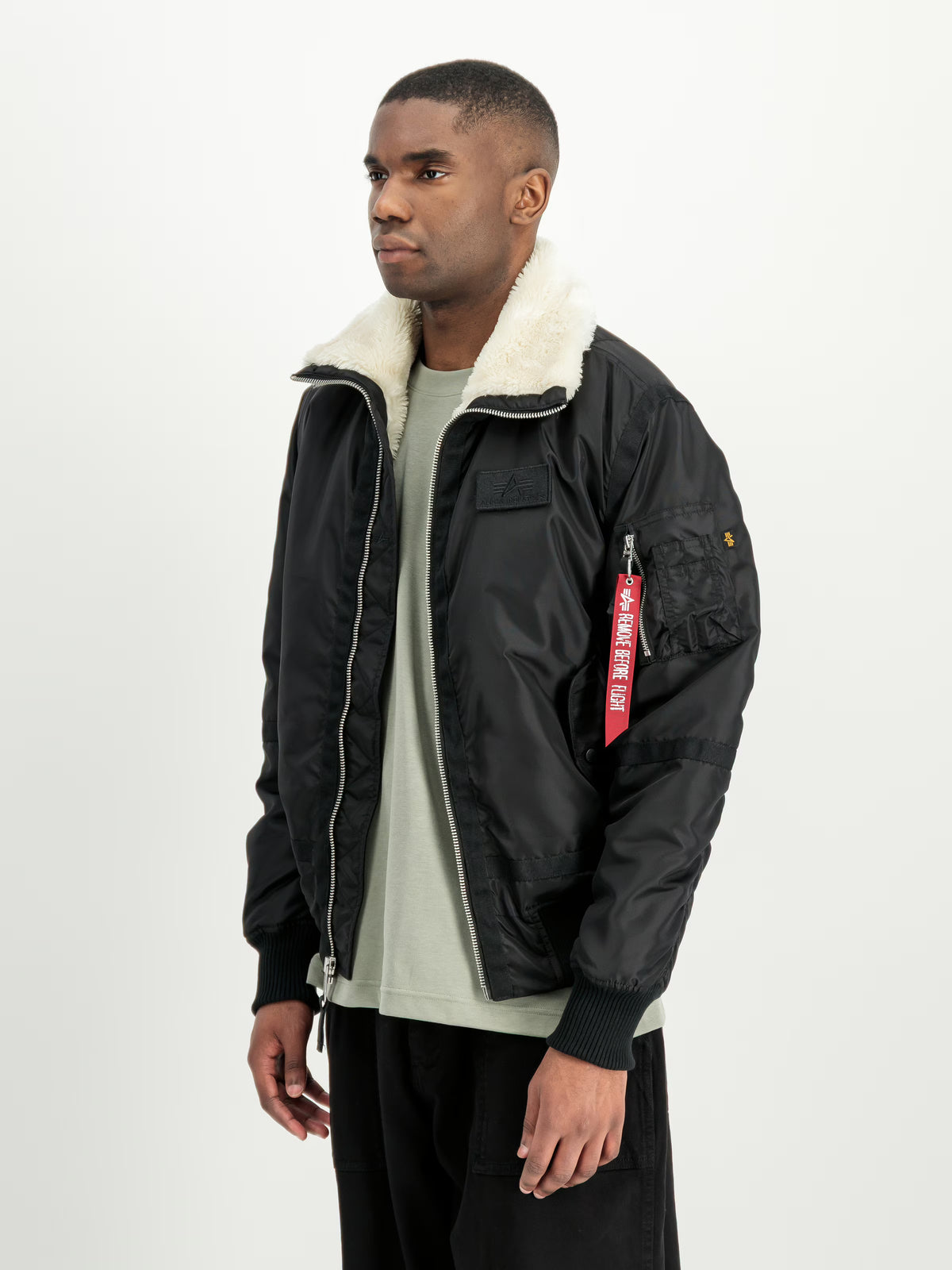 B-15 III TT Bomber Jacket | Black Beige