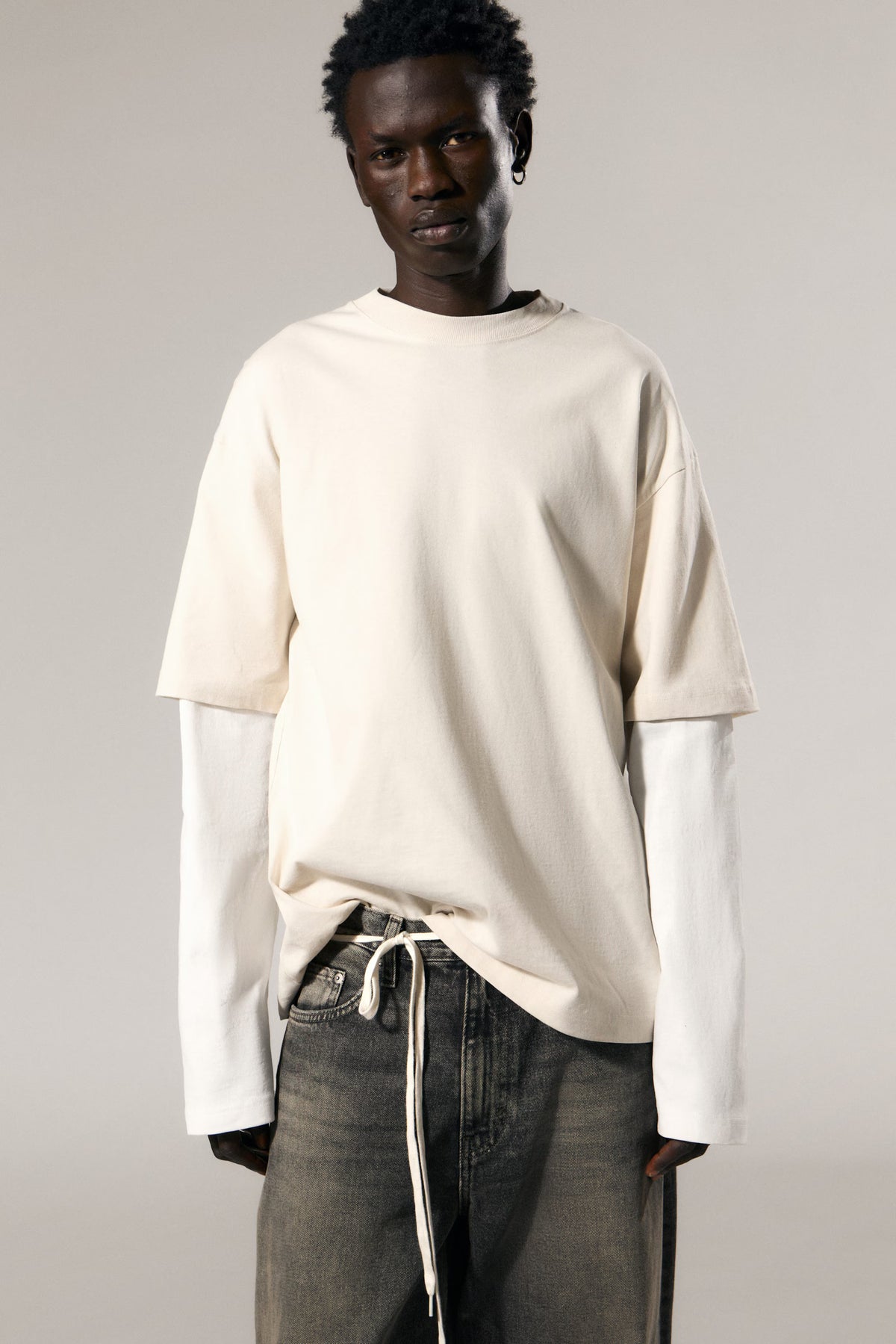 Weekday Double Layered Cotton T-shirt