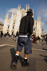 Basedodici Jorts Denim Raw