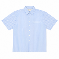 Basement Studios® Hot Girls Club Boxy Shirt Light Blue