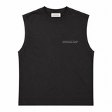 Basement Studios® Witness Boxy Tank Washed Black