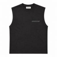 Basement Studios® Witness Boxy Tank Washed Black