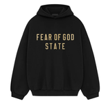 Essentials Fear of God Fleece Hoodie State Black