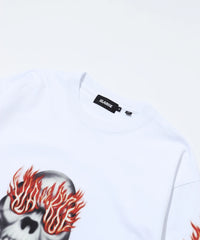 X-Large Skull in Flame LS Tee