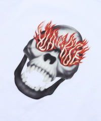X-Large Skull in Flame LS Tee