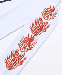 X-Large Skull in Flame LS Tee
