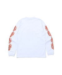 X-Large Skull in Flame LS Tee