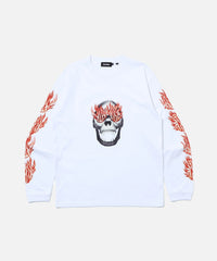X-Large Skull in Flame LS Tee