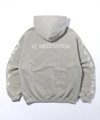 X-Large Meditation Zip Up Hooded Sweatshirt