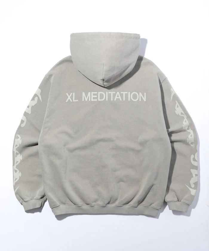 X-Large Meditation Zip Up Hooded Sweatshirt