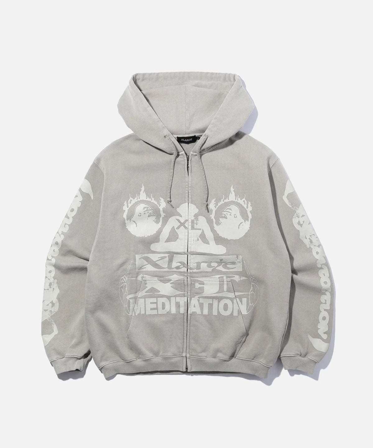 X-Large Meditation Zip Up Hooded Sweatshirt