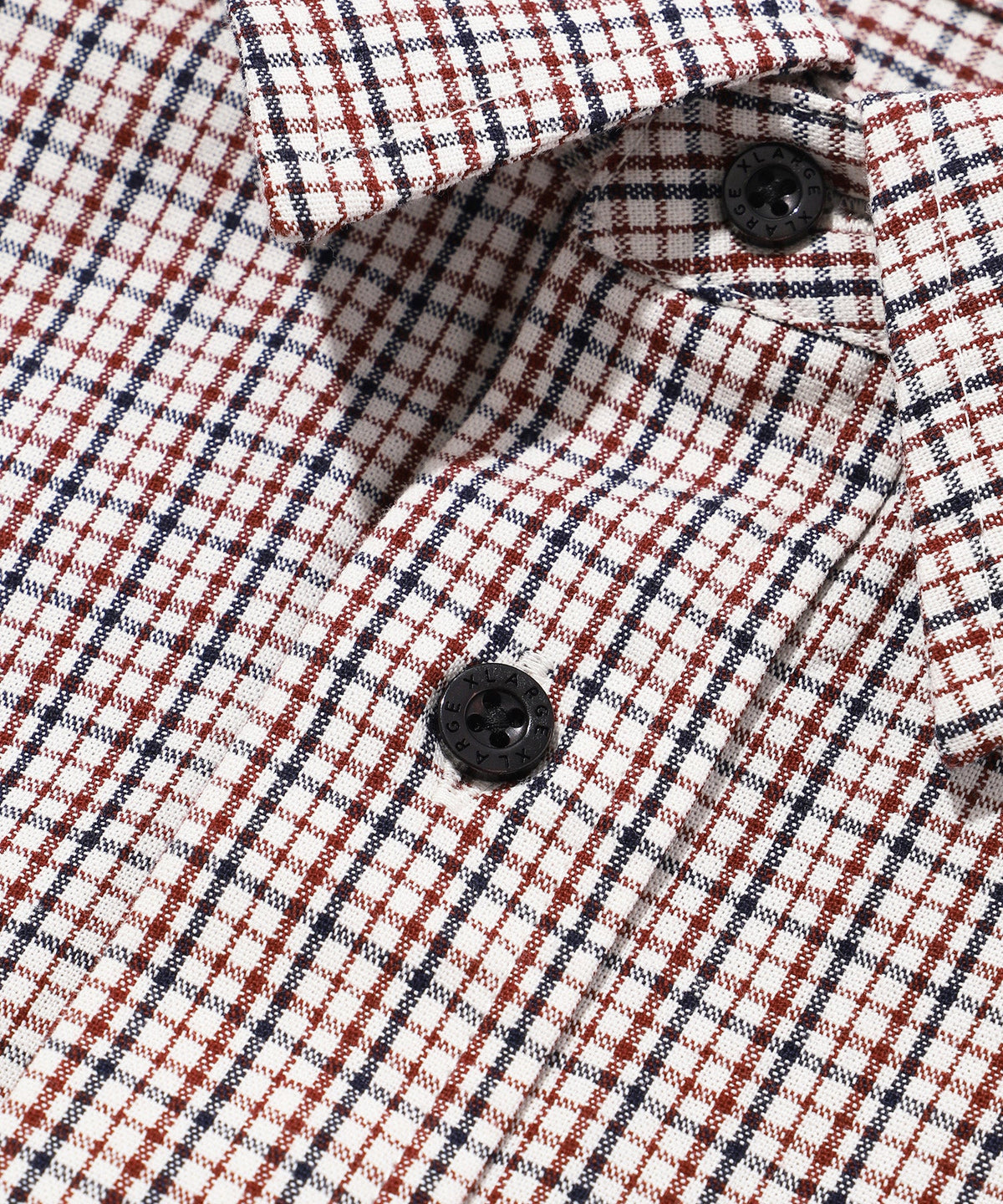 X-Large Check Double Sleeves Shirt