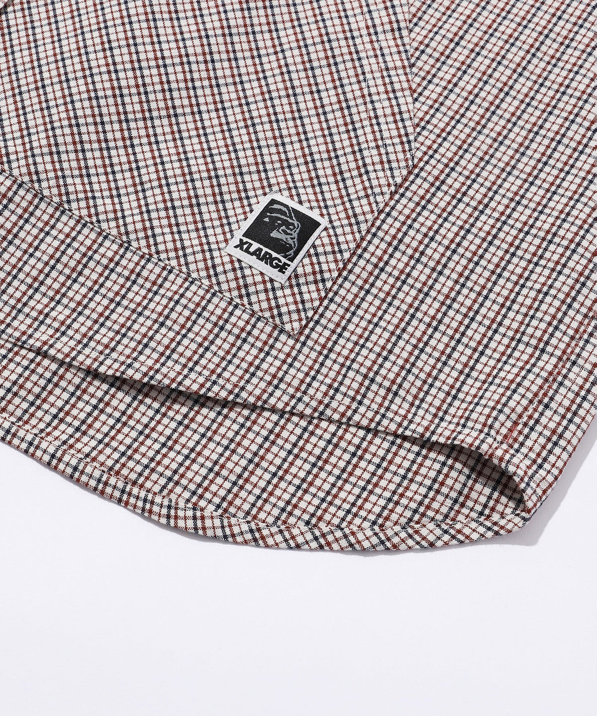 X-Large Check Double Sleeves Shirt