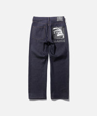 X-Large Label Indigo Jeans