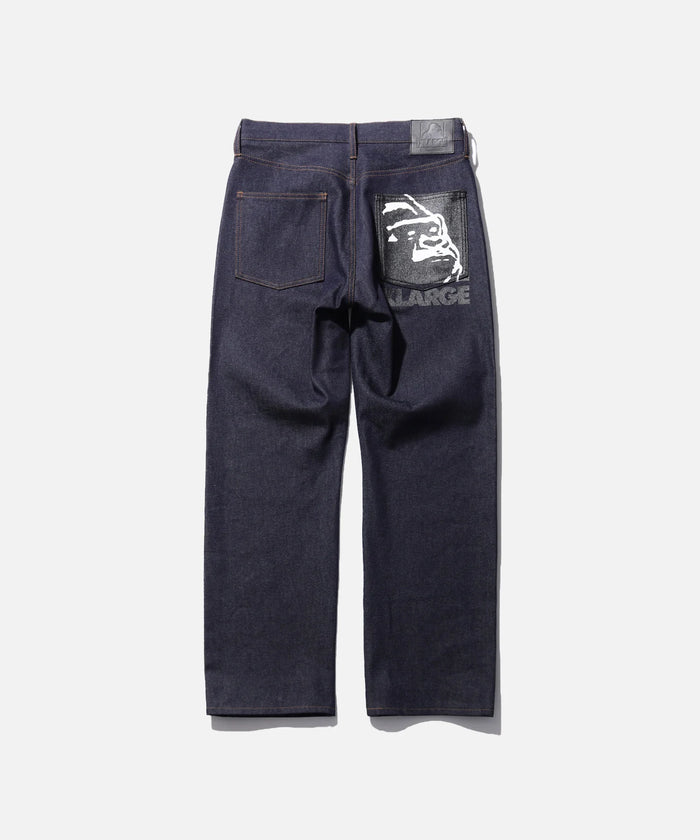 X-Large Label Indigo Jeans