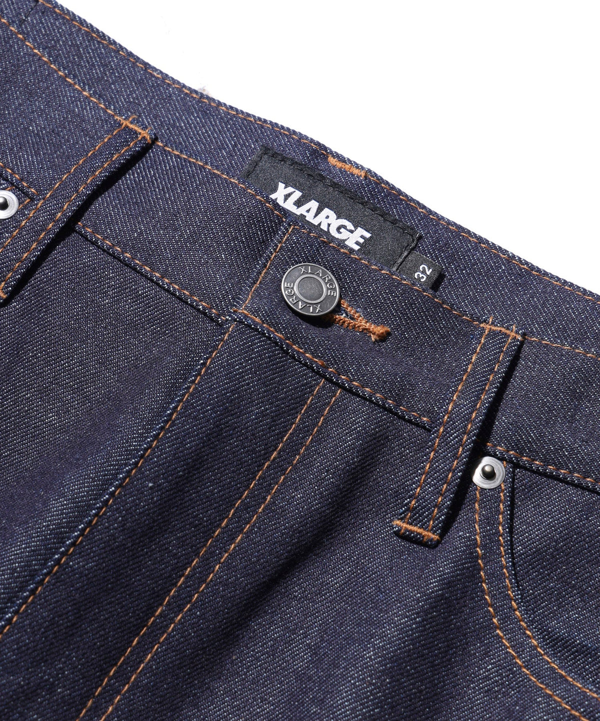 X-Large Label Indigo Jeans