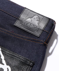 X-Large Label Indigo Jeans