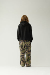 New Amsterdam Worked Logo Hoodie Black