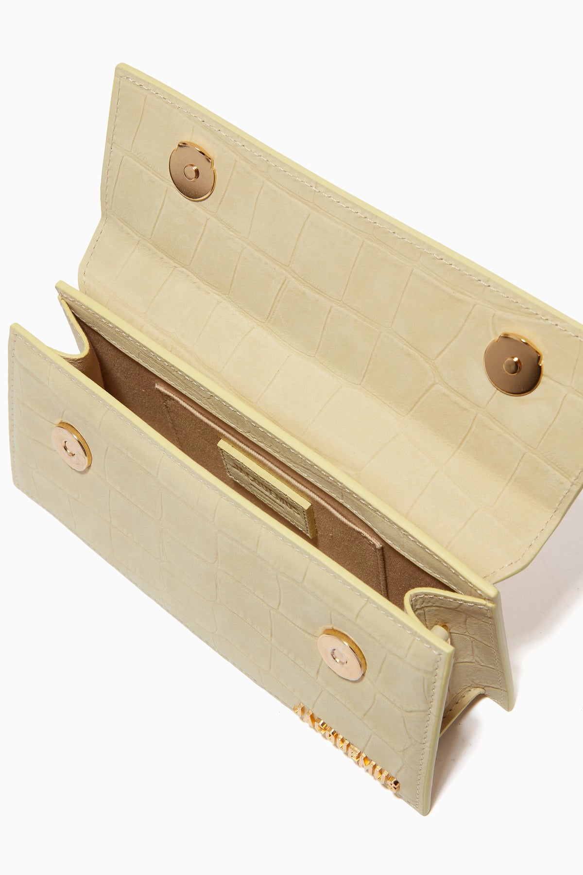 Jacquemus Le Chiquito Long Light Green Croco