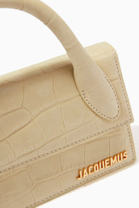 Jacquemus Le Chiquito Long Light Green Croco