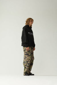 New Amsterdam Worked Logo Hoodie Black