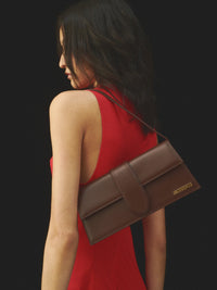 Jacquemus Le Bambino Long Shoulder Dark Brown