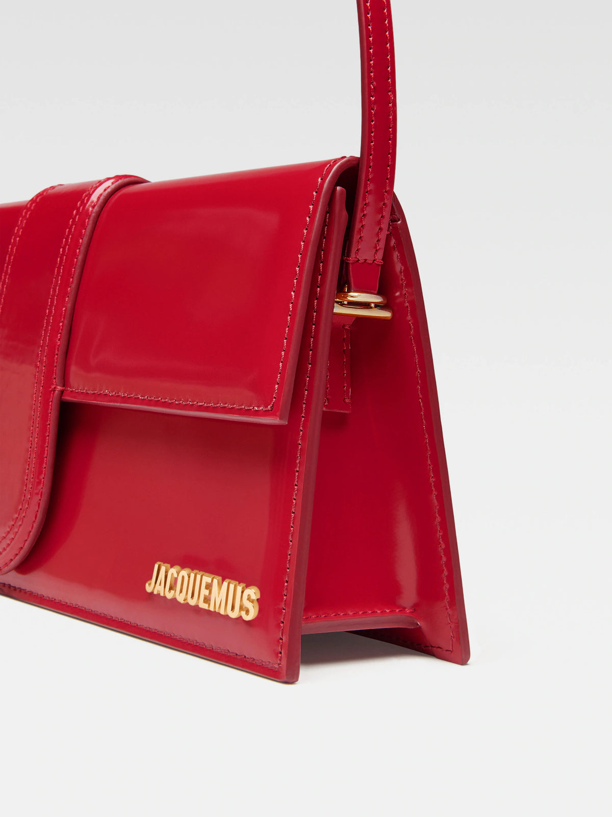 Jacquemus Le Bambino Long Shoulder Lucid Red Gold