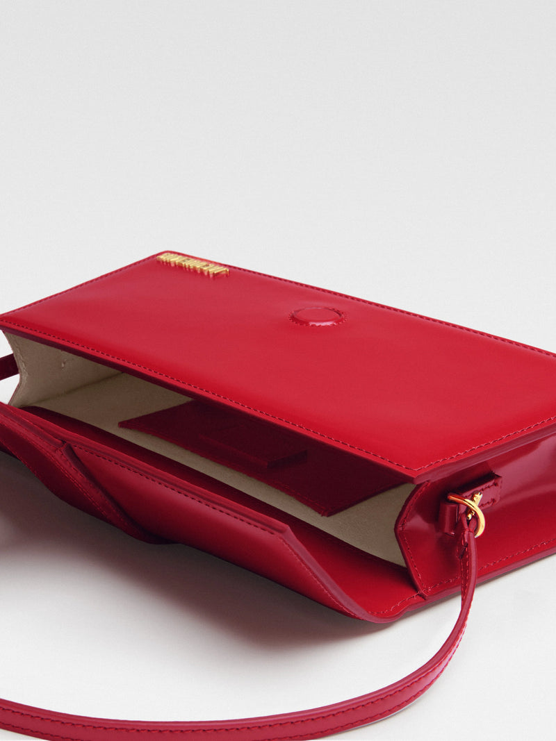 Jacquemus Le Bambino Long Shoulder Lucid Red Gold