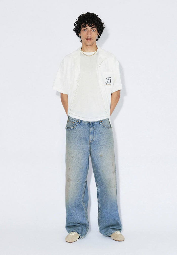 Dr. Denim Cormac - Stream Sky Aged Distressed