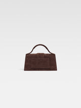 Jacquemus Le Bambino Mini Croco Dark Brown
