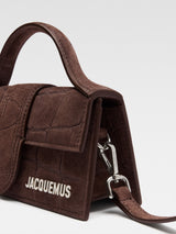 Jacquemus Le Bambino Mini Croco Dark Brown