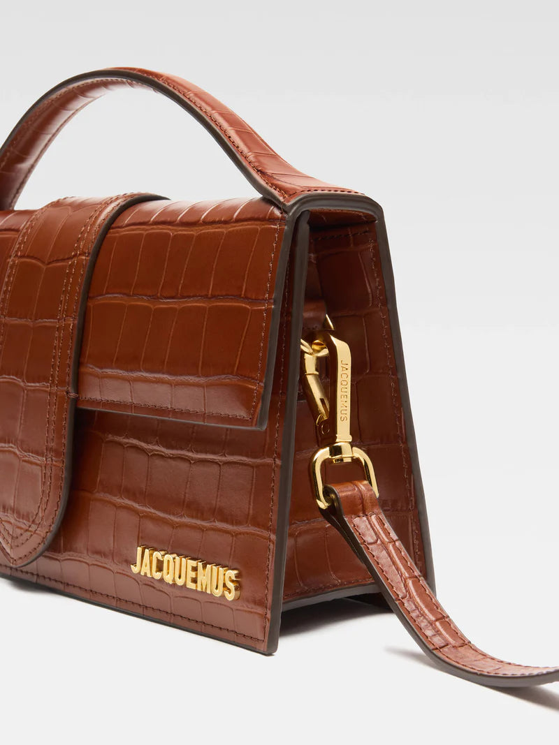 Jacquemus Le Grand Croco Brown