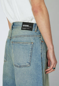 Dr. Denim Vali Shorts - Stream Sky Aged