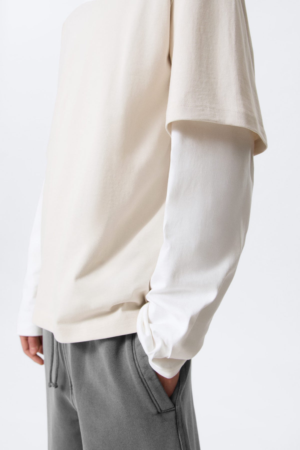 Weekday Double Layered Cotton T-shirt