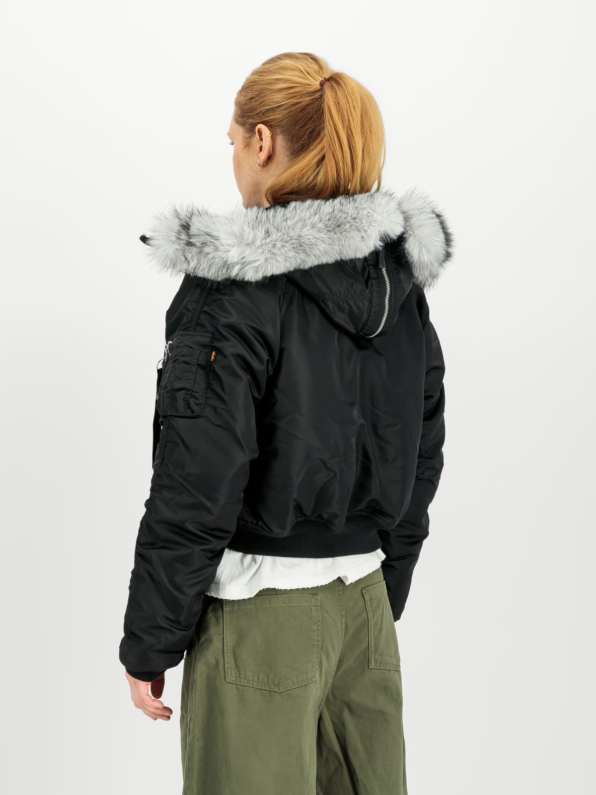 N-2B Cropped Loose Winter Jacket Women