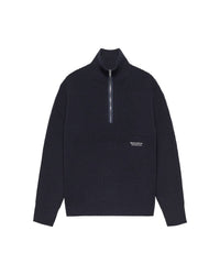 New Amsterdam Knitted Half Zip Navy