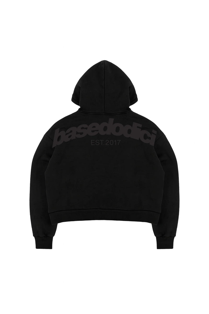 Basedodici Full Zip "Comfy" Back logo Black