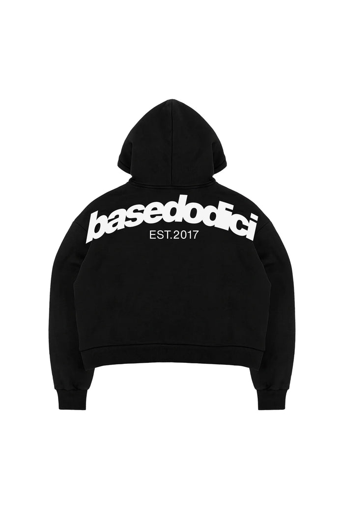 Basedodici Full Zip "Comfy" Back logo Black