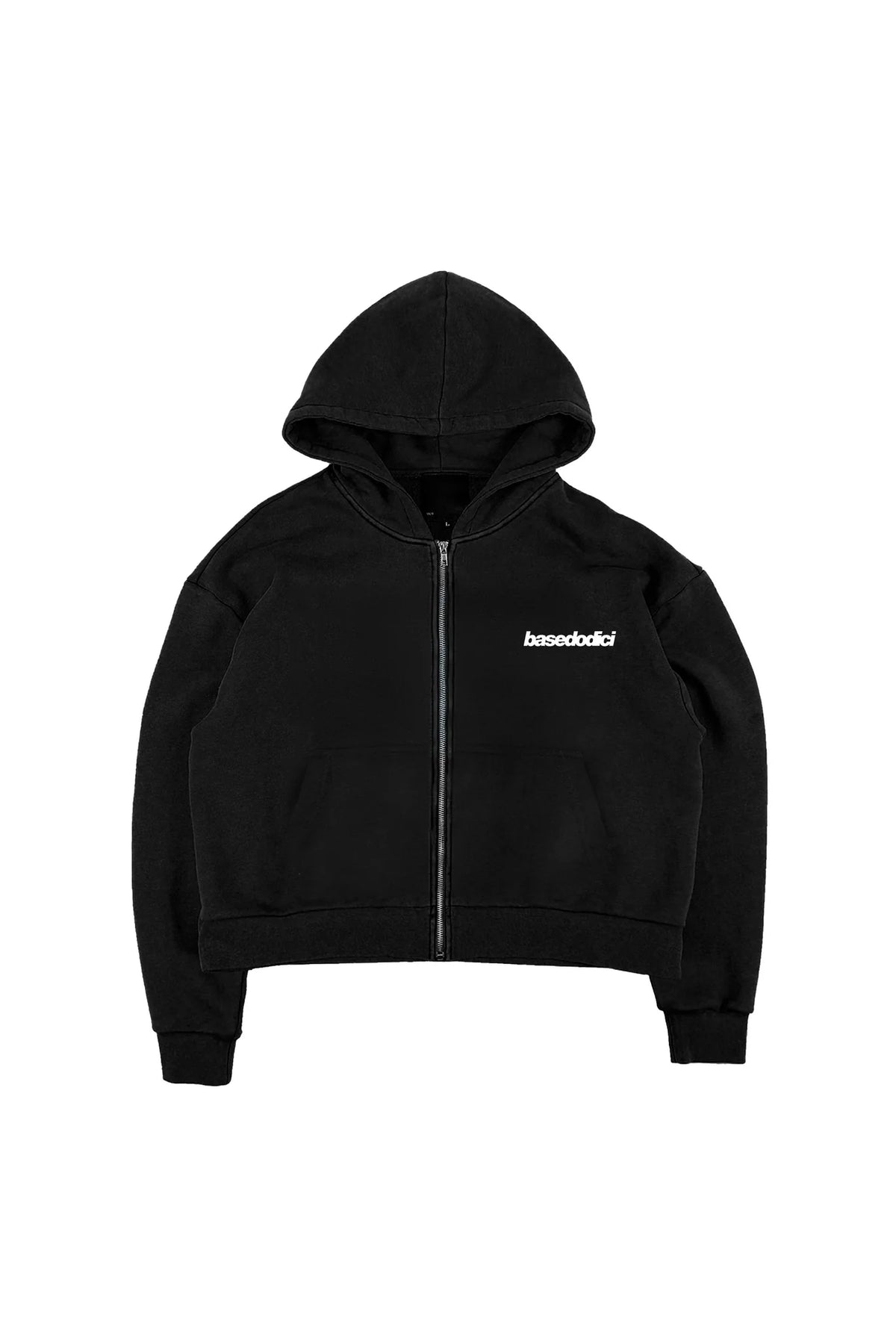 Basedodici Full Zip "Comfy" Back logo Black