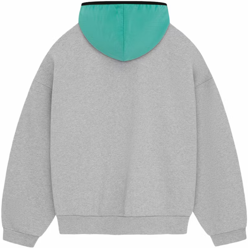 Essentials Fear of God Nylon Fleece Hoodie Light Grey/Mint