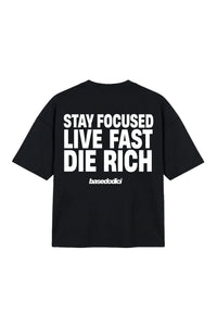 Basedodici Tshirt "Stay Focus" Black