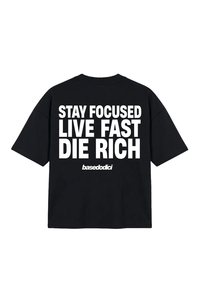 Basedodici Tshirt "Stay Focus" Black