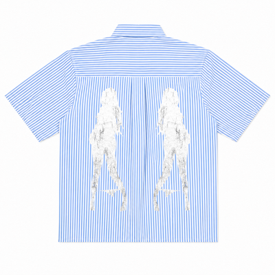 Basement Studios® Hot Girls Club Boxy Shirt Light Blue