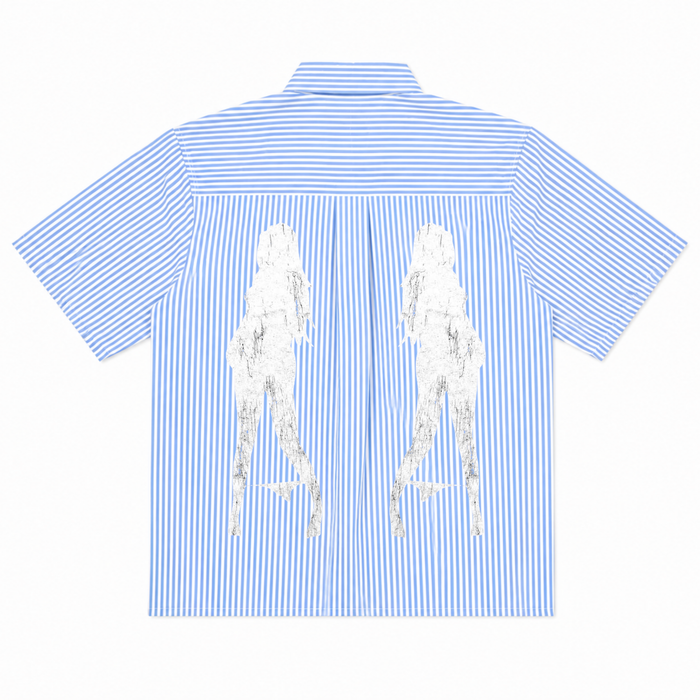 Basement Studios® Hot Girls Club Boxy Shirt Light Blue