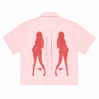 Basement Studios® Hot Girls Club Boxy Shirt Rose
