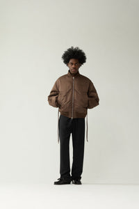 New Amsterdam Reversible Bomber Jacket  Army Green Orange