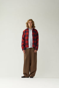 New Amsterdam Flanel Overshirt Red Check