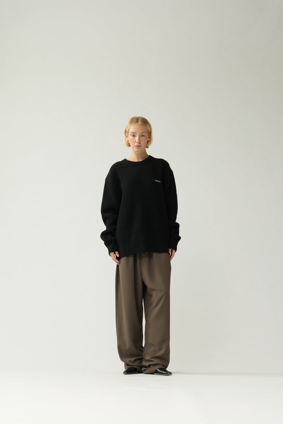 New Amsterdam Knitted Crewneck Black