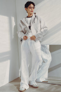 Weekday Loose Fit Linen Trousers White